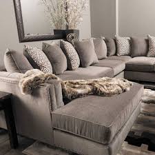 Add Sophisticated Style To Your Room With The Juliana Collection The Tufting Detail On The Inside A Large Sectional Sofa Furniture Large Sectional Living Room