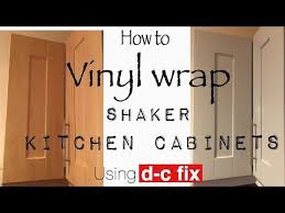 Vinyl Wrap Kitchen Cabinet Doors Using Fablon D C Fix Youtube In 2020 Vinyl Wrap Kitchen Diy Cabinet Doors Kitchen Cabinets Wrapped