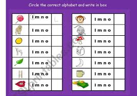 Worksheet will open in a new window. English Worksheets Circle The Correct Alphabet