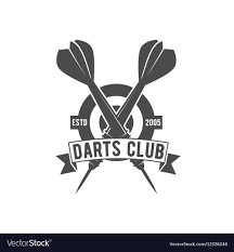 Logo darts darts logo element icon shape symbol template decoration modern emblem decorative sign colorful logotype ornament identity logos elements color shaped collection flat round artistic ornate. Darts Label Badge Logo Royalty Free Vector Image Aff Badge Logo Darts Label Ad Vector Free Typography Logo Logo Set