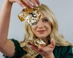 FEUILLE D'OR KACHA ~ feuille de dorure ! ~ 5,5 x 5,5 po. ~ 25 feuilles ! ~  Redesign avec Prima ~ Bricolage de meubles