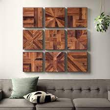 9 Piece Reclaimed Wood Wall Decor Set Reclaimed Wood Wall Decor Reclaimed Wood Wall Wood Wall Decor