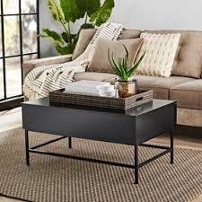 Mainstays Sumpter Park Console Table Black Oak Walmart Com Coffee Table Cocktail Tables Living Room Solid Coffee Table