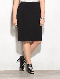Roz Ali Plus Size Super Stretch Pencil Skirt Dressbarn Plus Size Skirts Stretch Pencil Skirt Plus Size