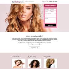 Download Responsive Hair Curling Salon Online Appointment Booking Landing Page Design From Https Www With Images Curled Hairstyles Hair Care Services Hair Loss Solutions