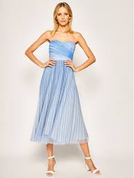 Guess Sukienka koktajlowa Monica W0GK1I WCVB0 Niebieski Regular Fit