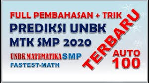 Maybe you would like to learn more about one of these? Prediksi 1 Un Matematika Smp Mts Tahun 2020 Soal Hots Sesuai Bedah Kisi Kisi Un 2020 Terbaru Fastest Math
