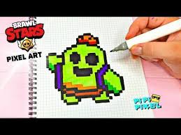 Spajk Iz Igry Brawl Stars Risunki Po Kletochkam Pixel Art Youtube V 2020 G Legkie Risunki Risunki Piksel Art