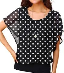 Black And White Polka Dot Shirt Womens Neineiwu Women S Loose Casual Short Sleeve Chiffon Top T Shirt Blouse White Polka Dot Xl At Amazon Wom In 2020 Short Sleeve Chiffon Top Black Blouse Top Chiffon Tops