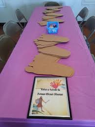 You can also use felt. How Big Was Goliath S Foot David And Goliath Messy Church Aumc Vacation Bible School Bible School Crafts Sunday School Lessons