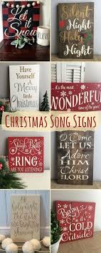 Christmas Song Signs Home Decor Christmas Diy Christmas Wood Christmas Signs