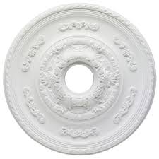 Westinghouse Sofia 21 In White Ceiling Medallion 7775700 The Home Depot Ceiling Fan Medallion Ceiling Medallions Ceiling Decor