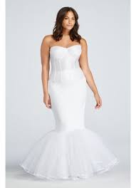 Madeline gardner lovingly designs each julietta gown with couture construction. Extreme Mermaid Silhouette Plus Size Slip David S Bridal