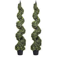 Real reside plants might seem good… Buy Wofair 2 Packs 4 Feet Artificial Spiral Topiary Trees For Home Decor Fake Boxwood Trees For Garden Store Office Faux Tree For Indoor Outdoor Decor Pot Included Online In Indonesia B07w1kbcym