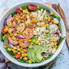 These rich and buttery fruits have a ton of health benefits and can be spread on toast, paired with poached eggs, tossed in salads or smashed. Delicious Spicy Shrimp Avocado Salad Recipe Healthy Fitness Meals