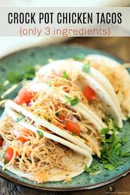 Creamy tuscan garlic chicken in the slow cooker makes an easy low carb dinner the family will crock pot slow cooker turkey breast recipe. Crock Pot Shredded Chicken Tacos Slow Cooker Shredded Chicken Tacos