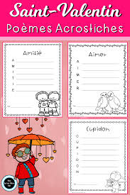 Voici 20 Poemes Acrostiches Sur Le Theme De La Saint Valentin A Utiliser En Fevrier C Est Un Excell Teaching Resources Classroom Activities Resource Classroom