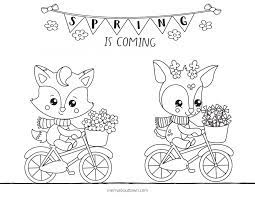 These free pdf ebooks are super easy to download and print. Free Printable Spring Coloring Sheets Merry About Town