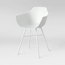 Set Of 2 Miller Barrel Dining Chair With Metal Legs White Project 62 Plastic Dining Chairs Dining Chairs Chair