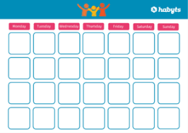 Clean Monthly Behavior Chart For Elementary Students