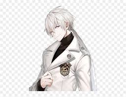 Hair colour in anime usually relates to a certain characteristic, and white is no exception. Thumb Image Handsome White Haired Anime Boy Hd Png Download 560x581 Png Dlf Pt