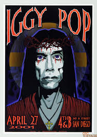 Iggy Pop Poster 2001 San Diego Chuck Shaw