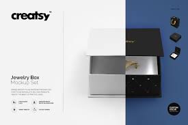 Download Jewelry Box Mockup Set Creative Photoshop Templates Creative Market