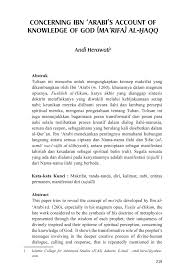 Menurut pendapat sa'id bin jubair ra. Pdf Concerning Ibn Arabi S Account Of Knowlegde Of God Ma Rifa Al Haqq