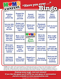 Bingo At Home App Game Ideas Moms Confess Have You Ever Bingo Game A Fun Party Game For Baby Showers Moms Club Meetings Moms Night Ou Moms Night Games For Moms Mother S Day Games