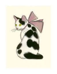 Black And White Cat Pictures To Print Cat Print Cat Drawing Pretty In Pink 4 X 6 Cat Print 4 For 3 Cat Drawing Cat Art Drawings