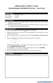 Baca buku yang telah diunduh. Lkpd Rotasi Dilatasi Worksheet