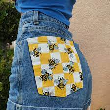 For sharpies and in the middle of the commercial, they showed these jeans that had a cool sharpie design on the back pockets. 13 Painted Jean Pockets Guide Patterns