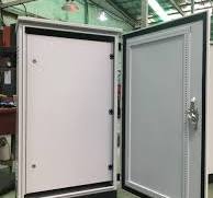 Industrial electrical cabinet with 2 layers of doors | Quan Pham