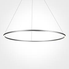 Tania Vmc34911al 39 Led Chandelier Adjustable Suspension Fixture Modern Circular Chandelier Light Fixture In Silver Shop Vonn Com