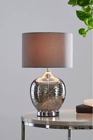 Next Drizzle Small Touch Table Lamp Grey Grey Table Lamps Touch Lamps Bedside Table Lamp