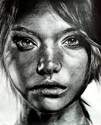 Black and white pencil drawings. Black And White Colored Pencil Drawing Portrait Portrait Drawing Art