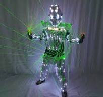 Full Color Led Robot Suit Green Laser Costume Laser Jacket Model Show Dress  Clothe Dj Bar Performance - Glow Party Supplies - AliExpress