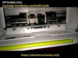 Hp Deskjet 2135 Cartridge Installation And Refill Guide Deskjet Printer Printer Cartridge Installation