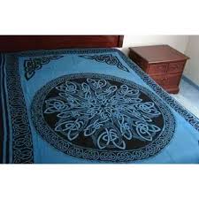 This tapestry wall hanging is called celtic. Celtic Knot Mandala Blue Tapestry Wall Hanging Bedspread