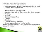 Visual perceptual skills | PPT