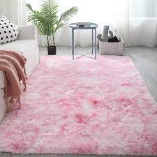Polypropylene shag rugs are the most common type. Pink Shaggy Fluffy Rugs Anti Skid Area Rug Office Carpet Home Bedroom Floor Walmart Canada
