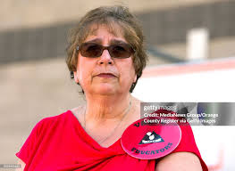 President Barbara Schulman during a rally at Los Alisos Intermediate...  News Photo