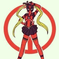 Sailor Moon And Deadpool Deadpool Sailor Moon Geeky Humor