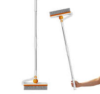 cepillo para limpieza con escobilla goma, cepillos 4 en 1 para limpieza  pisos, cerdas gruesas, rotación 180 grados, cepillo para polvo extraíble  para ...