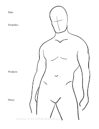 7 Male Body Paint Charts Body Templates For Body Painters