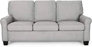 Amazon Com Sofa 100 To 500 4 Stars Up 3 51 To 75 Inches Fabric Sof Sofa Fabric Upholstery Dark Brown Living Room Furniture Modern Leather Sofa