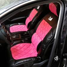 293 87 Swarovski Crystal Swan Universal Leather Car Seat Cover 10pcs Rose In 2020 Leather Car Seat Covers Leather Car Seats Car Seats