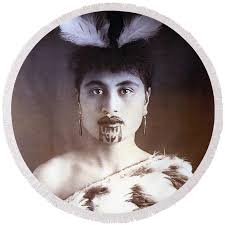 Maori Woman Zip Pouch by Jon Baran