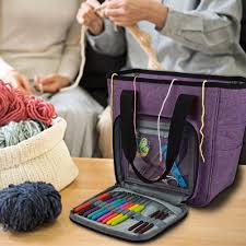 Click on the link for the full tutorial. Diy Knitting Carrying Case Portable Knitting Yarn Storage Bag With Multiple Pockets Tote Bag For N Buy At A Low Prices On Joom E Commerce Platform