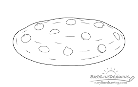 Cookies are not only a delicious treat, sincerely loved by those with a sweet tooth. How To Draw A Cookie Step By Step Easylinedrawing